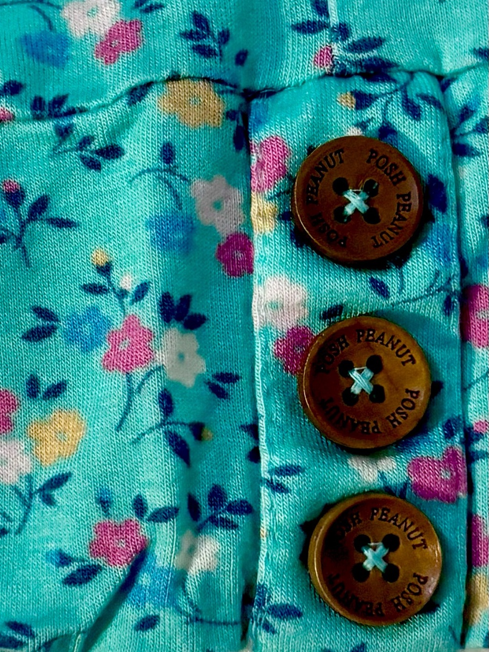 Posh Peanut Floral Bamboo Joggers | Wooden Button Ankles | Size 7Y | EUC - Picture 13 of 15